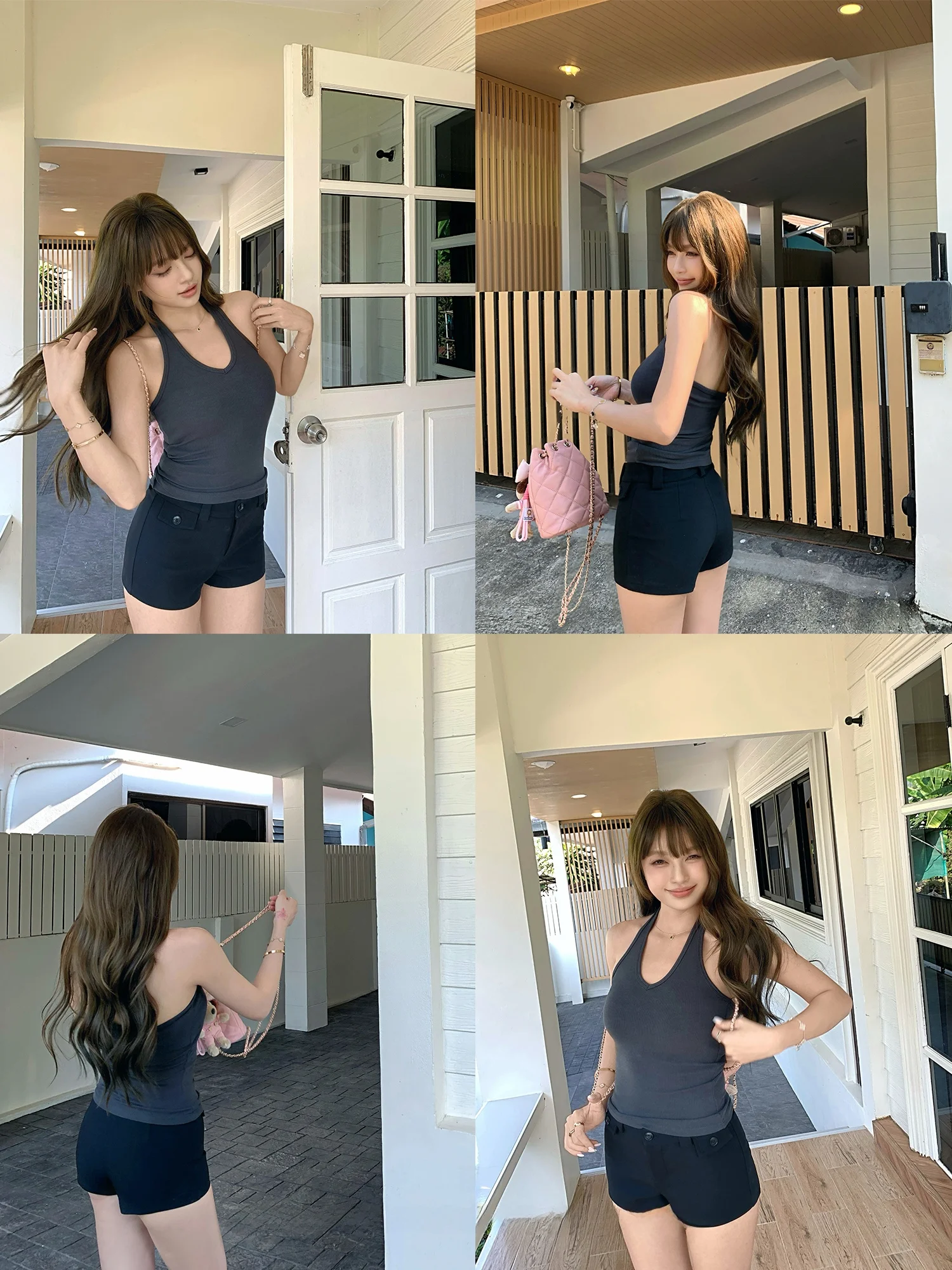 

Женские повседневные шорты ChenMiFan Faion Formula Bla с завышенной талией, прямого кроя, универсальные, с эффектом стройности, модные