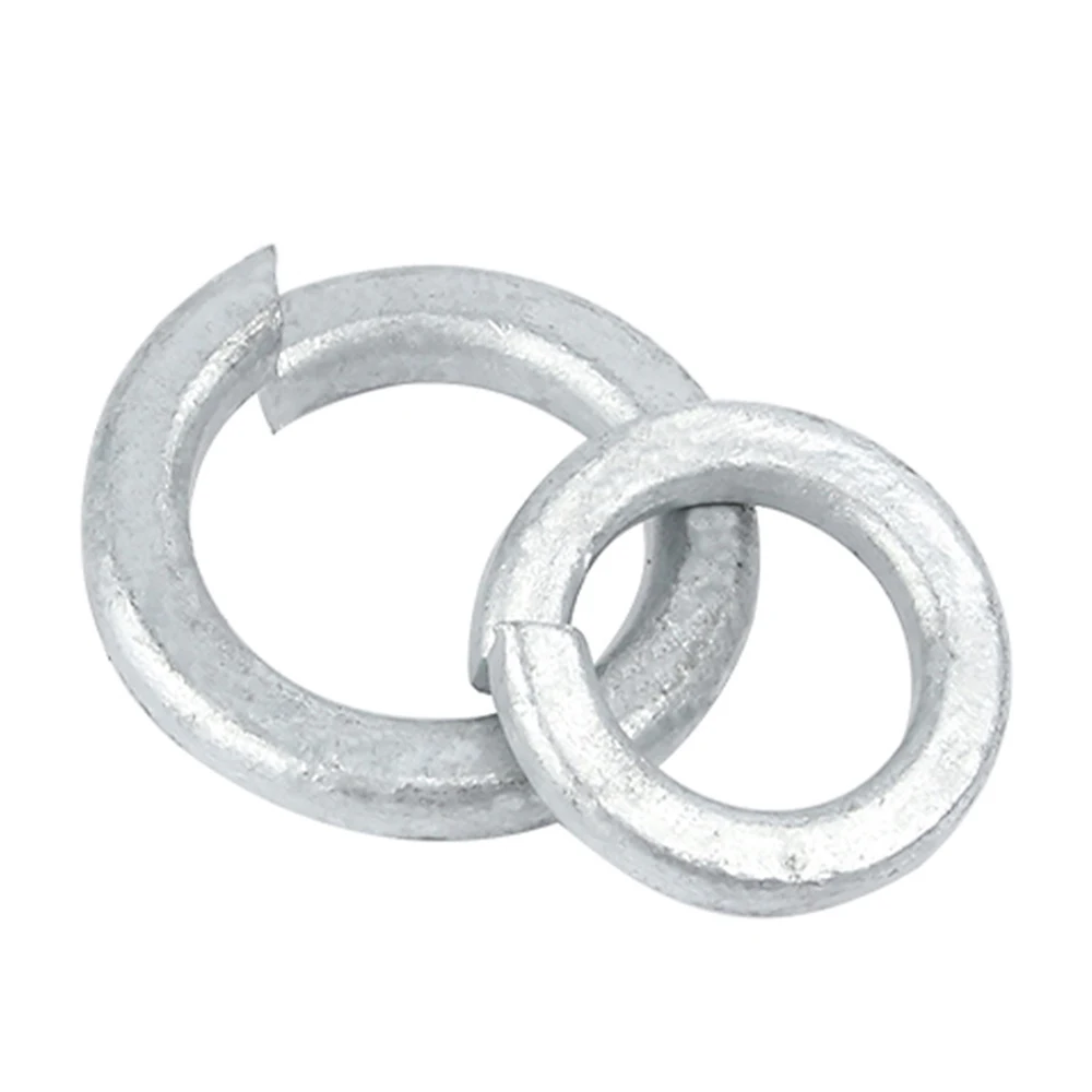 5/10/20/30 pcs Hot-dip Galvanized Spring Lock Washers M8 M10 M12 M14 M16 M18 M20 Galvanized Steel Elastic Gasket GB94