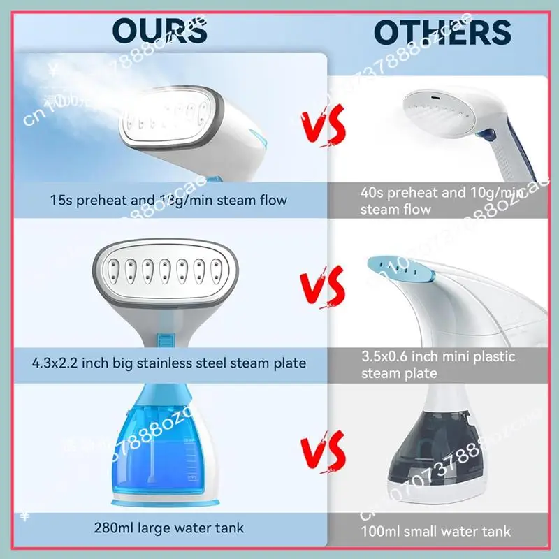 ماكينة كي بالبخار المحمولة بقابس الاتحاد الأوروبي A26P، مكواة بخار الملابس الكل في واحد للاستخدام المنزلي