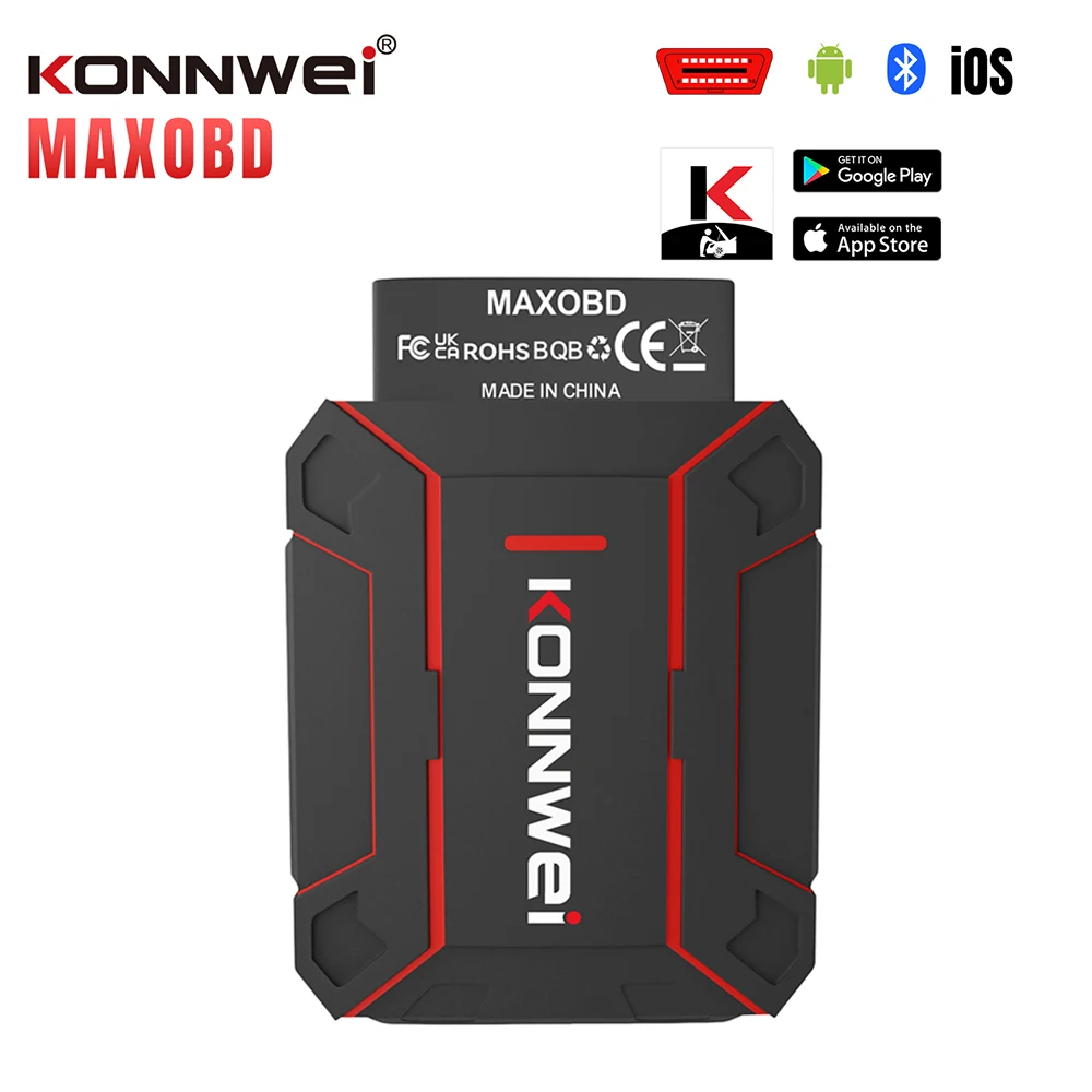 

Диагностический сканер KONNWEI MAXOBD Full System Scanner Bluetooth 5.0 OBD2 для Toyota, Lexus, VW, AUDI, считывание кодов ABS