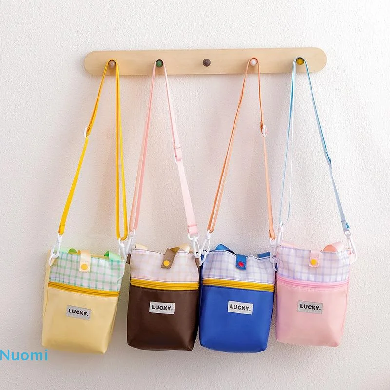 

【B】Water Bottle Bag Mini Shoulder Bag Portable Water Bottle Carrier Bag With Pocket Zipper Thermos Cup Bag Girl Gift