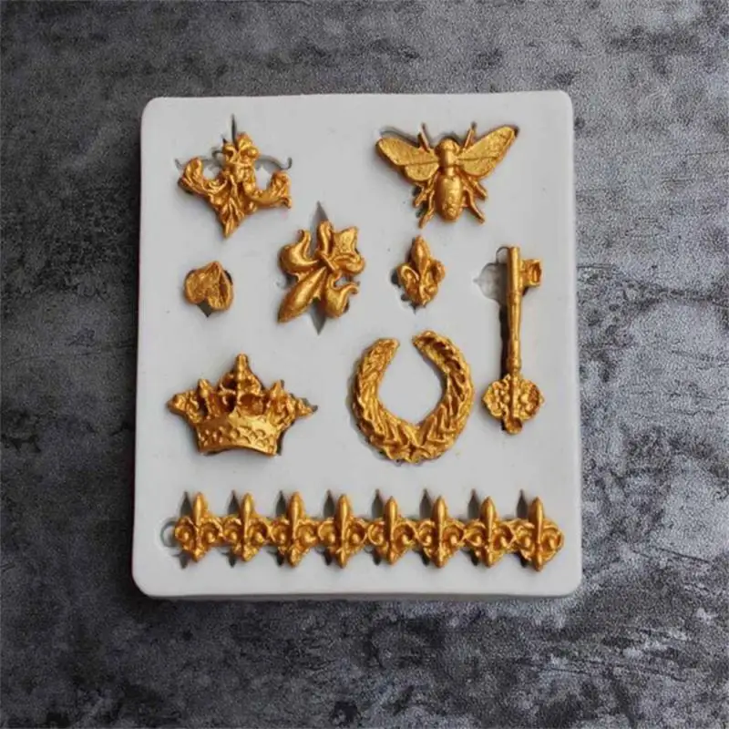 Baroque Photo Frame Fondant Mold Vintage Frame Chocolate Silicone Mold for Cake Decorating Polymer Clay Resin Mold