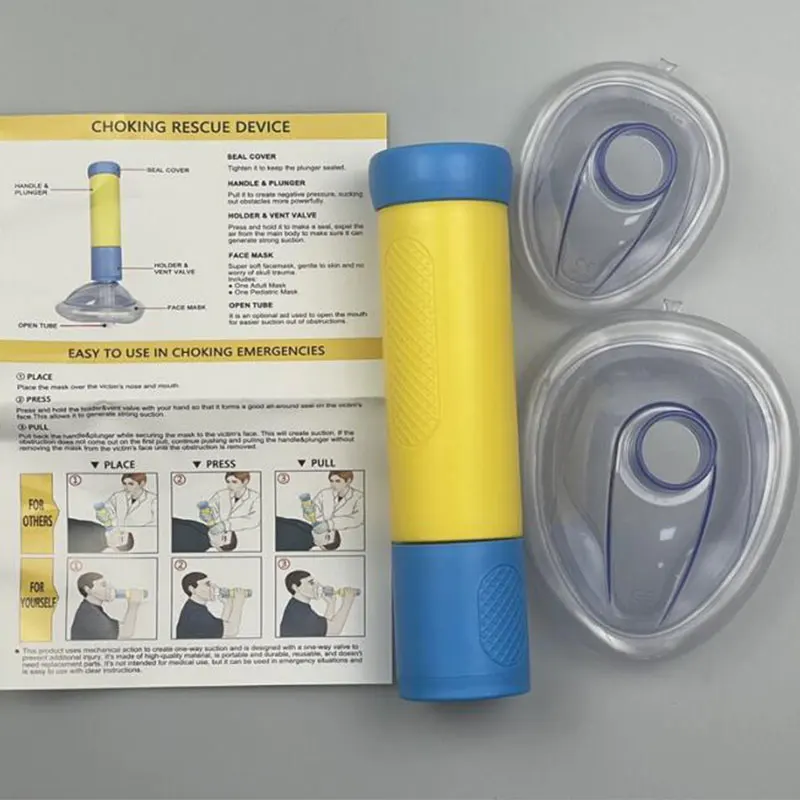 

Upgrade Portable Anti Choking Device Choking Emergency Life Saving Suction Vac Anti Choke Device First Aid Kit for Kids Adults