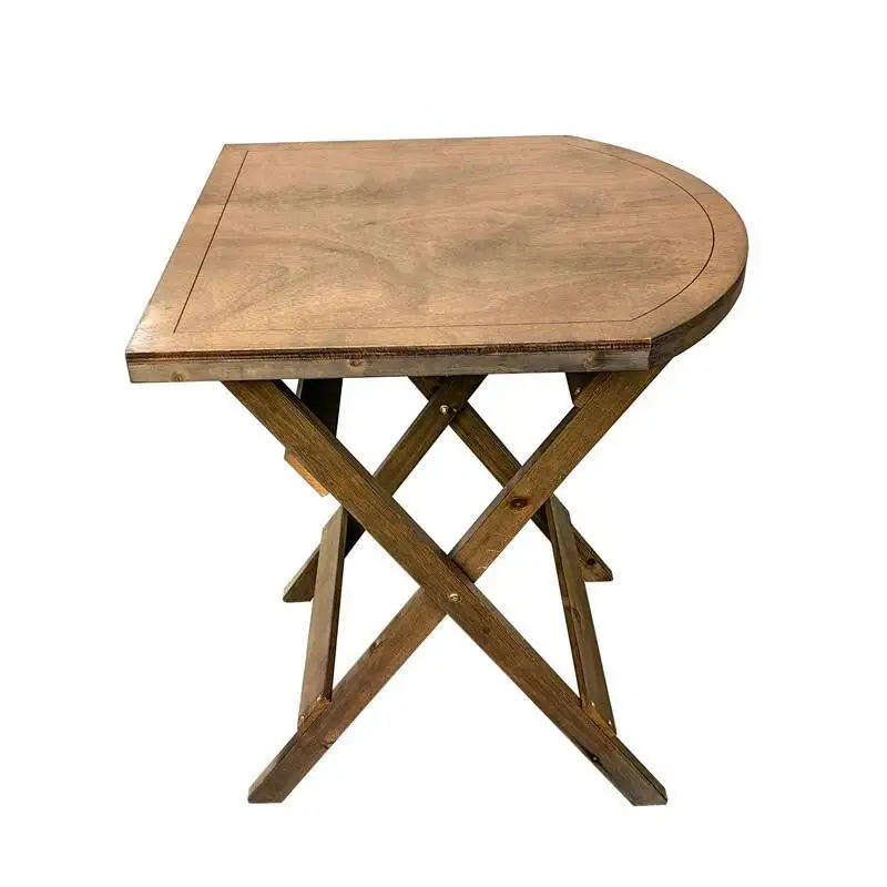 

Solid wood folding table and chairs for home commercial outdoor balcony living room coffee table milk tea table