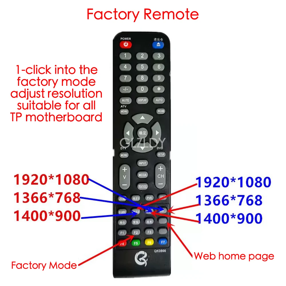 Full Kit Multi-function Screen Tester LCD LED TV repair 2K 4K HD FHD UHD Tester 1/2 partition 4ch LVDS OUT with factory remote