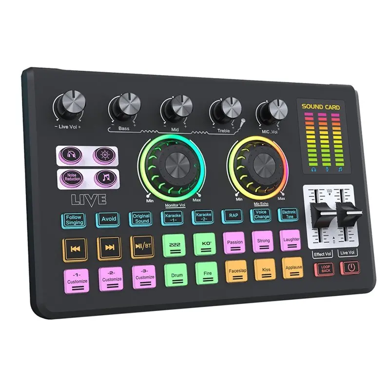 abjf-サウンドカードマイク-otg-オーディオミキサー-rgb-bluetooth-プロフェッショナルユニバーサル携帯電話コンピュータライブストリーミングカラオケ