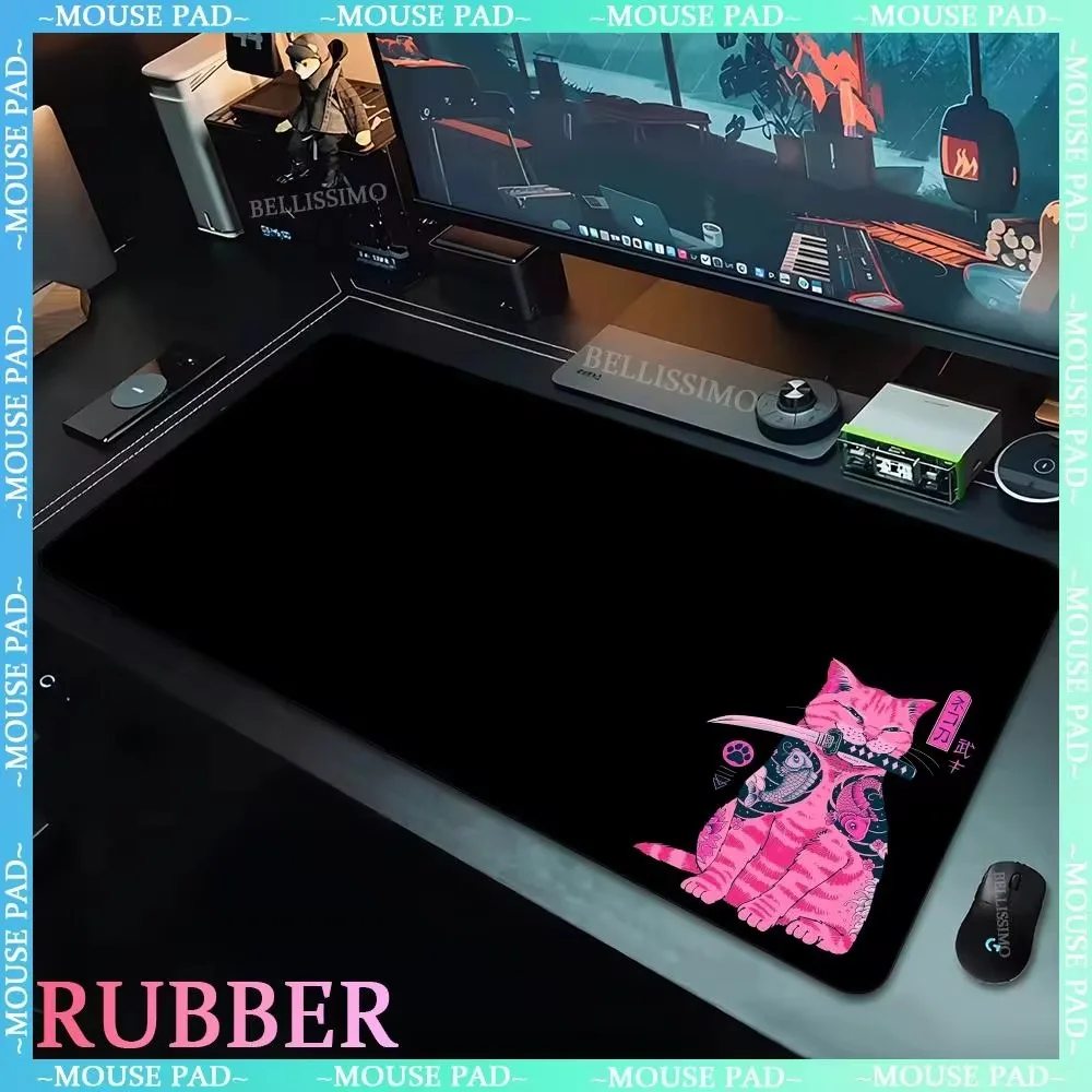 

Kawaii cat XXL mouse pad cute desk pad laptop gaming keyboard pad Japanese gamer carpet large computer desk accessories mousepad