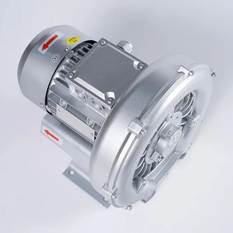 منفاخ حلقي عالي الضغط مضخة هواء مفرغة منفاخ هواء عالي حصان لتربية الأحياء المائية مرحلة واحدة