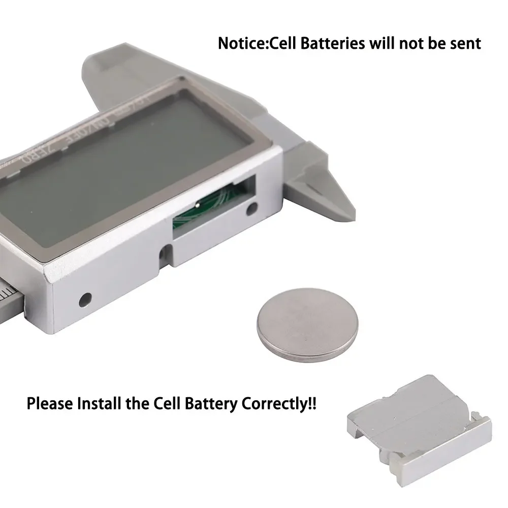Vernier Caliper Digital Caliper Scriber for Carpenters Slide Ruler Sliding Scale Tool Carbon Fiber Composites Battery Excluded