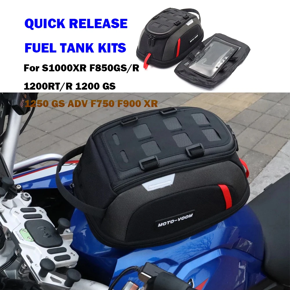 

For S1000XR F850GS/R 1200GS1200RT/R 1250 GS ADV F750 F900 XR Motorcycle Quick Release Tank Bag Magnetic Tank Bag