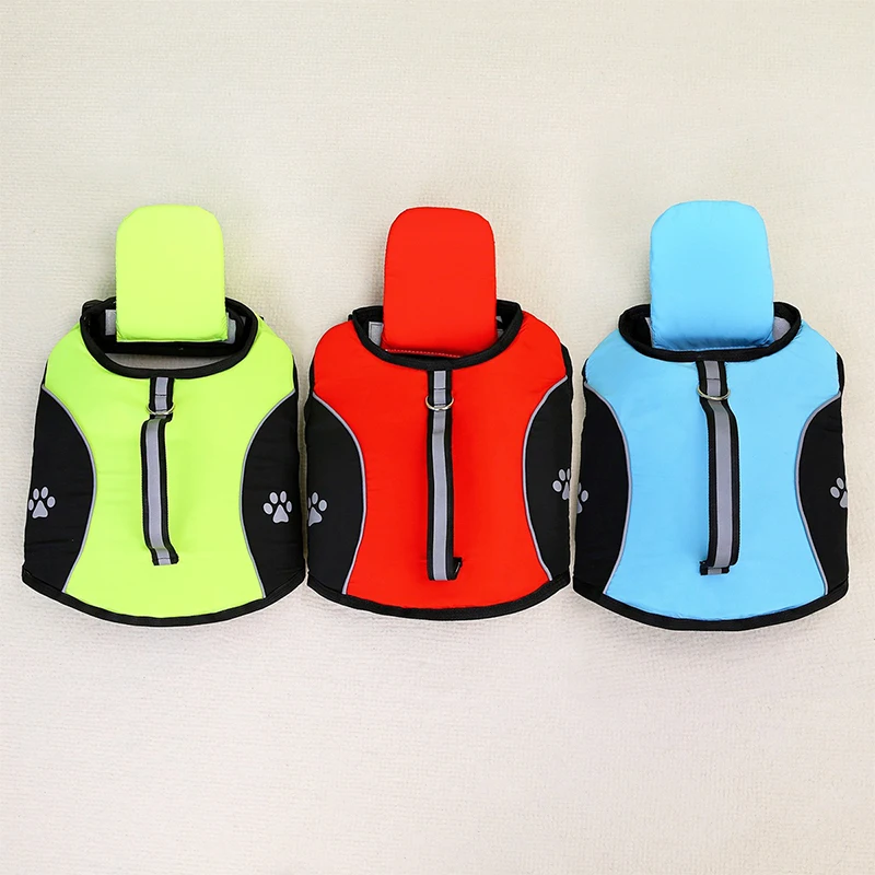 Summer Pet Dog Life Jacket with Removable Front Float Adjustable Dog Life Vest Swimsuits for Small Medium Large Dogs Swimming