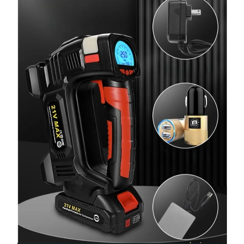 

Electric Air Pump Cordless For Car Bicycle Tires Balls Portable Car Tire Inflator Air Compressor For Makita 18V Battery