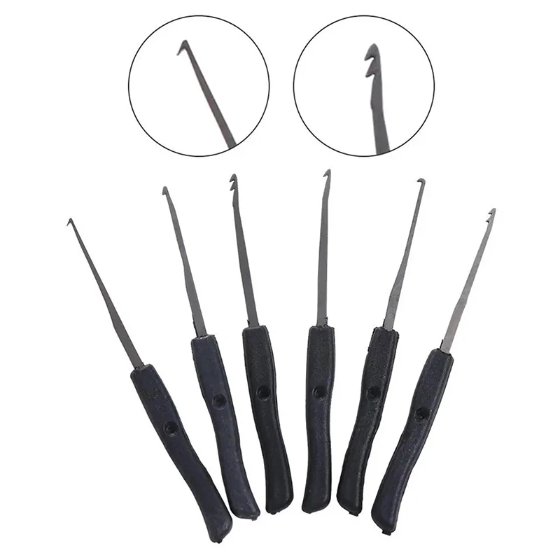 Crochets de retrait multifonctionnels en acier inoxydable, 10 pièces, visibles, outil manuel de bricolage, ensemble de choix de serrure, fournitures extracteur de clé