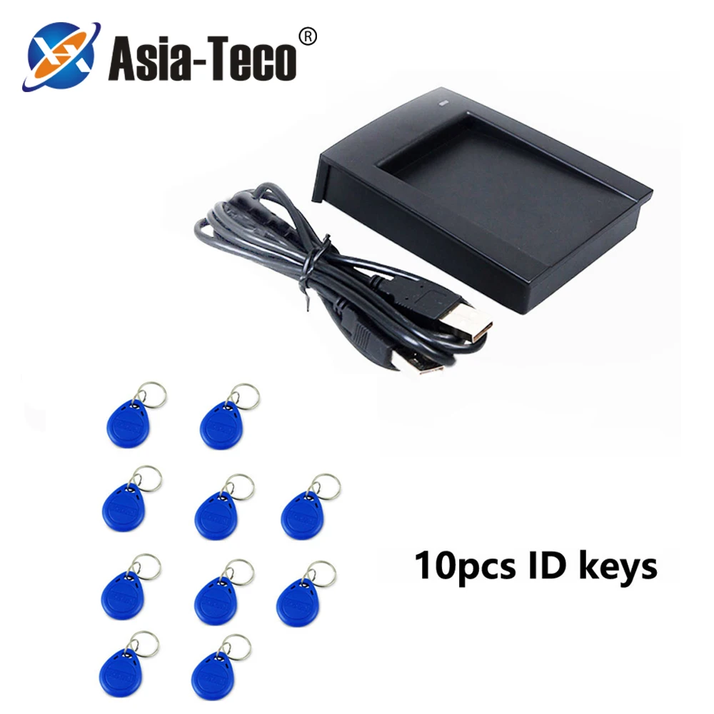 Free Shipping 125Khz RFID Reader USB Proximity Sensor Smart Card Reader EM4100 TK4100 for Access Control