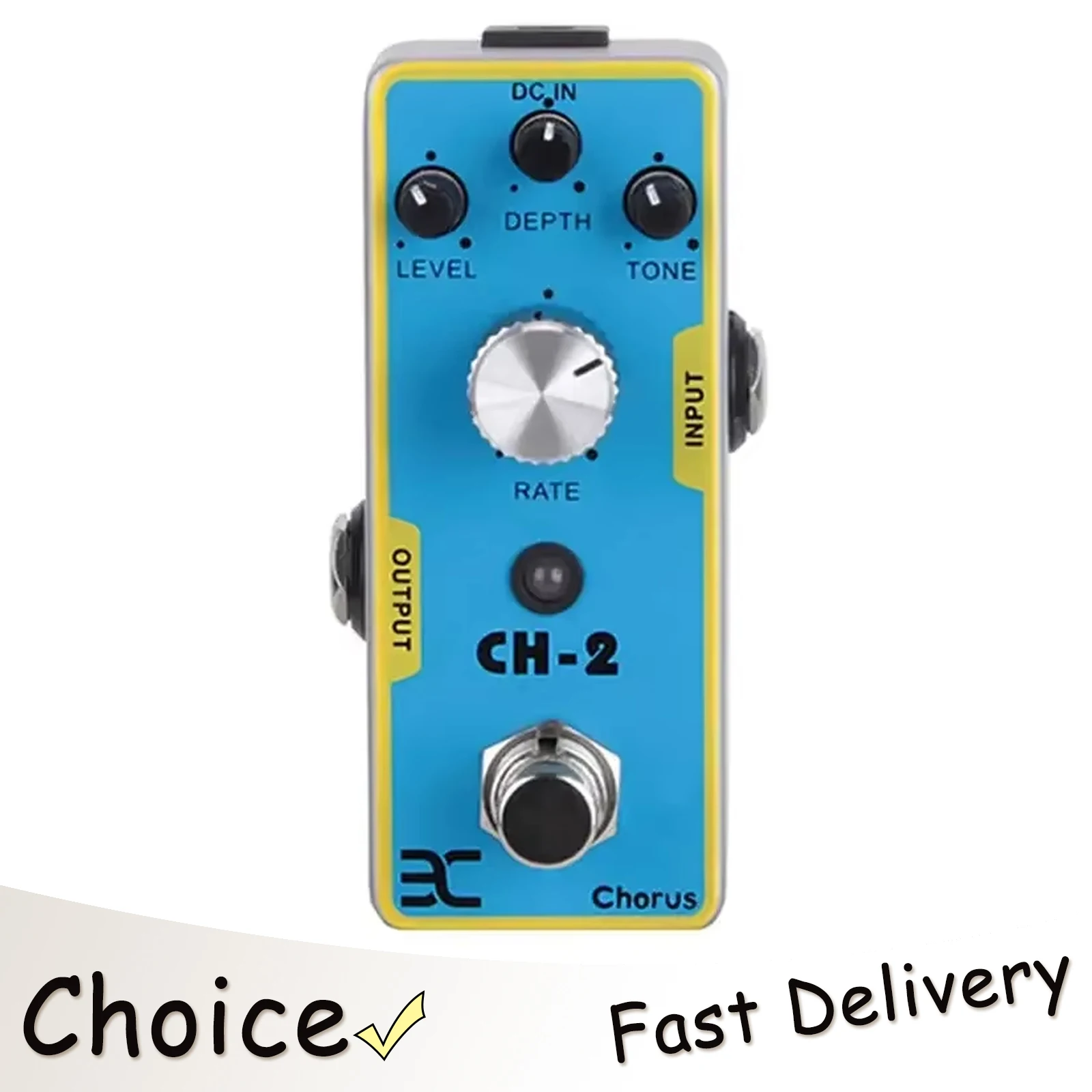 

Электрогитарная педаль эффектов ENO TC51 Chorus CH-2 в металлическом корпусе, многослойный чорус, регулируемый высокочастотный входной компонент