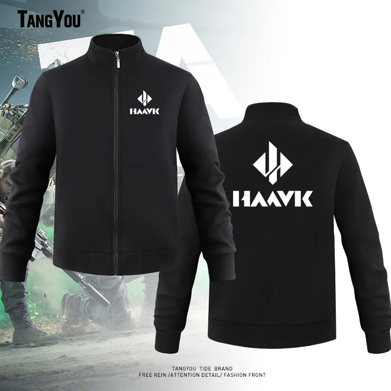 

Мужская толстовка Delta Operation Collaborative из хлопка с флисом, теплая, для студентов, верхняя одежда, с длинными рукавами, на молнии, повседневная, с воротником-стойкой