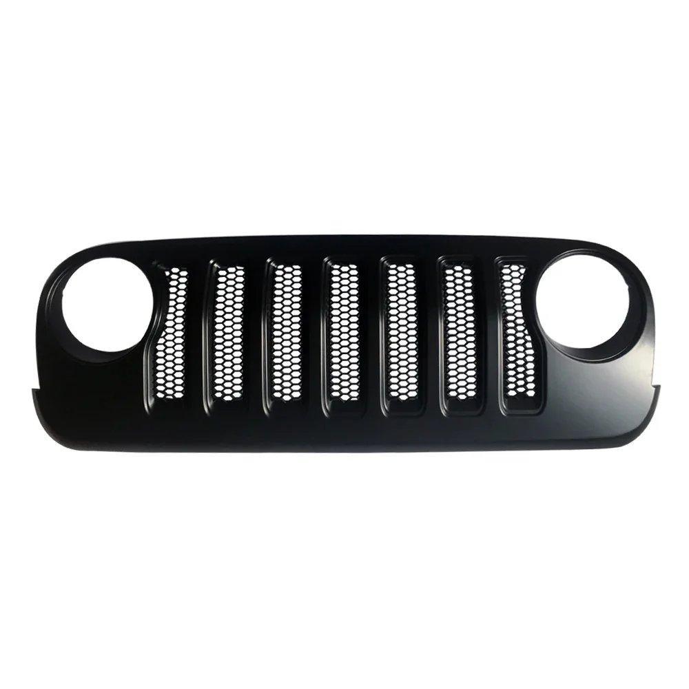 SXMA J373 Black ABS Car Front Grille Grill JK to JL For Jeep Wrangler JK 2007-2017 Car Accessories