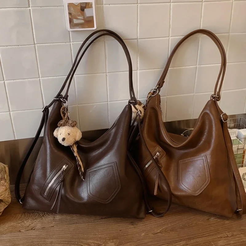 

Popular Classic Elegant Shoulder Bag For Women, Genuine Leather Tote Bags By Famous Designer Luxury Brands