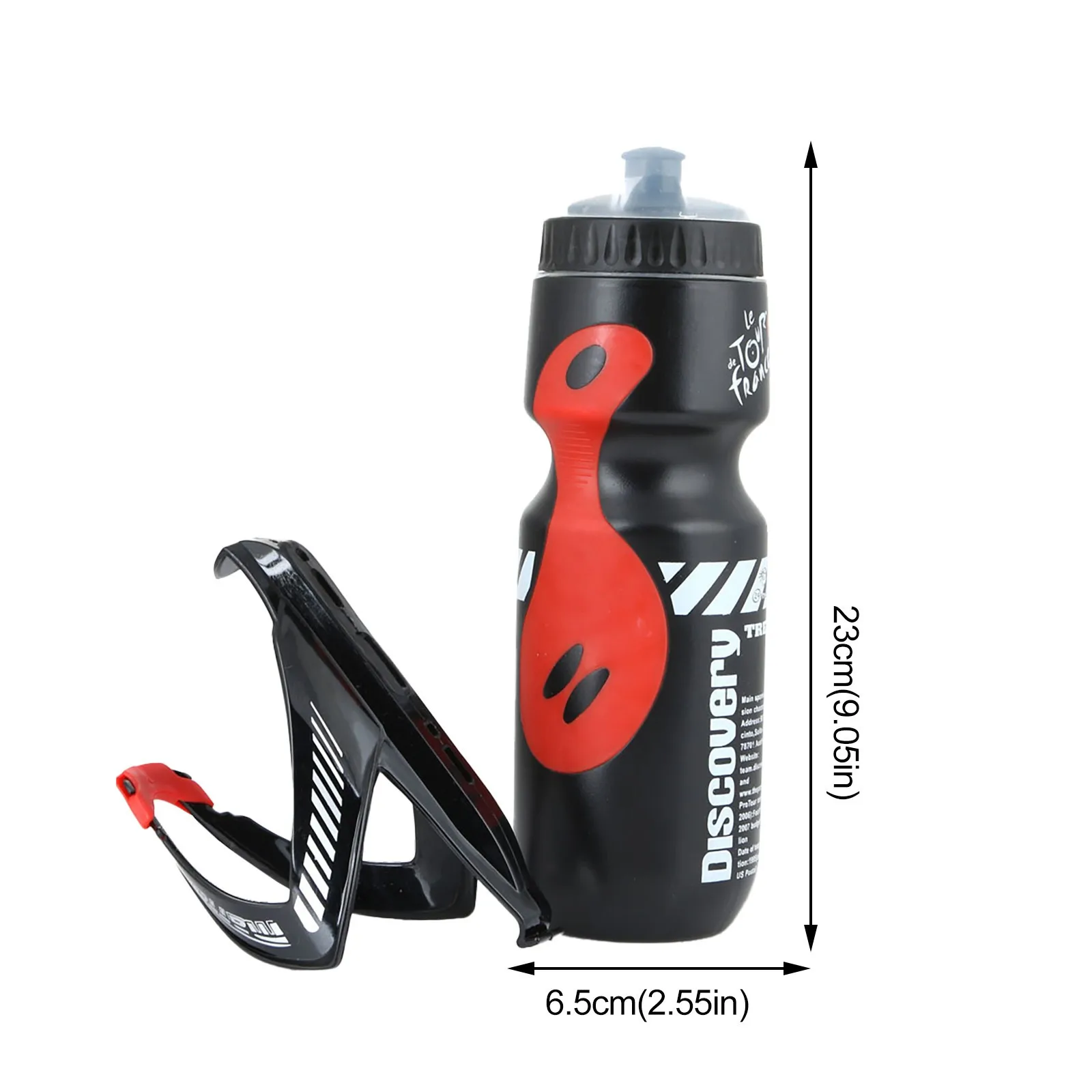 750ml Mountain Bicycle Cycling Water Drink Bottle And Holder Cage Rack MTB Mountain Bike Bicycle Kettle Set Riding with Attc