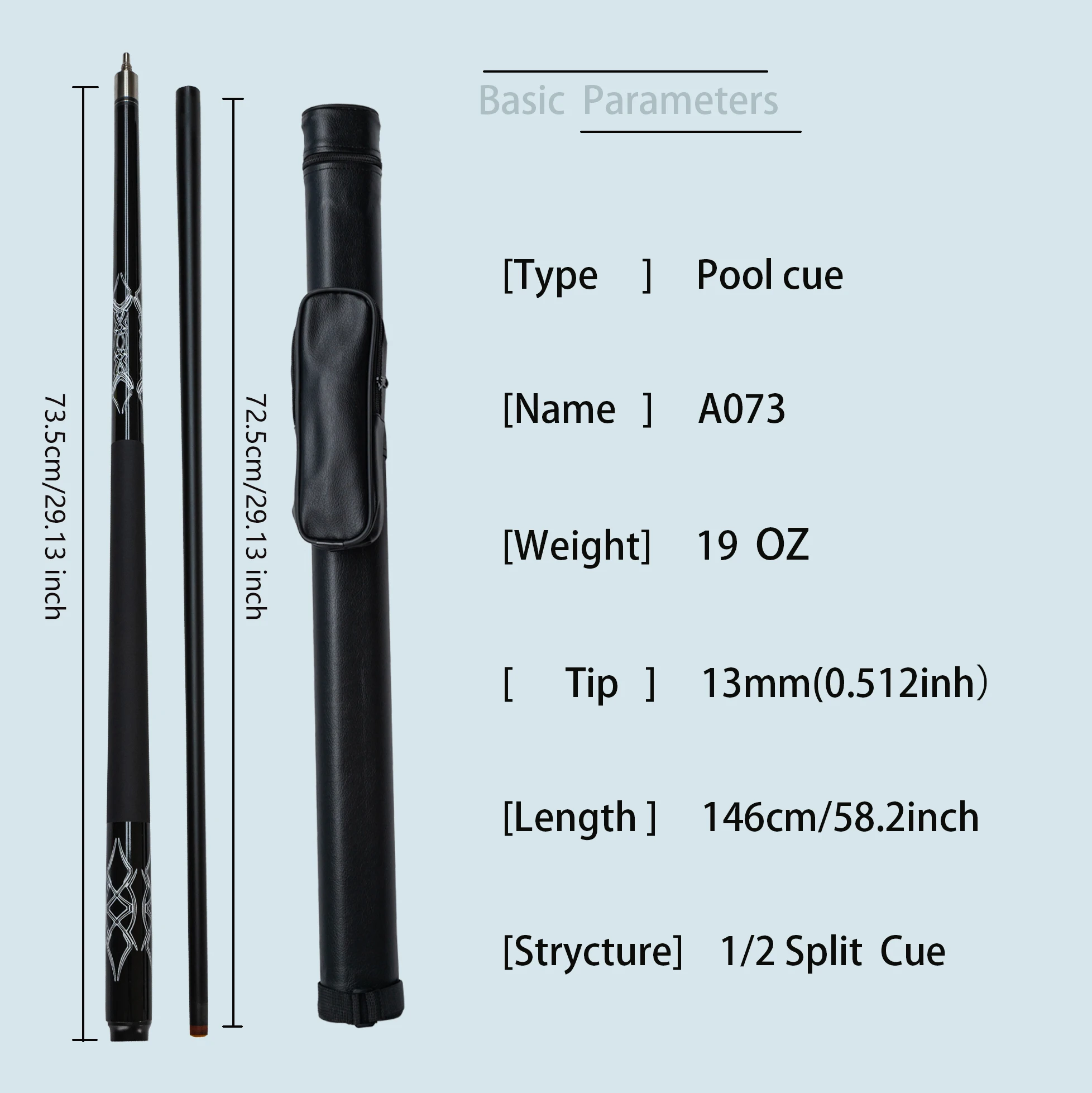 Professional Carbon Fiber Billiards Cue With 13mm Tip Excellent Hardness And Strength For Swimming Pools To Meet Crazy Tip