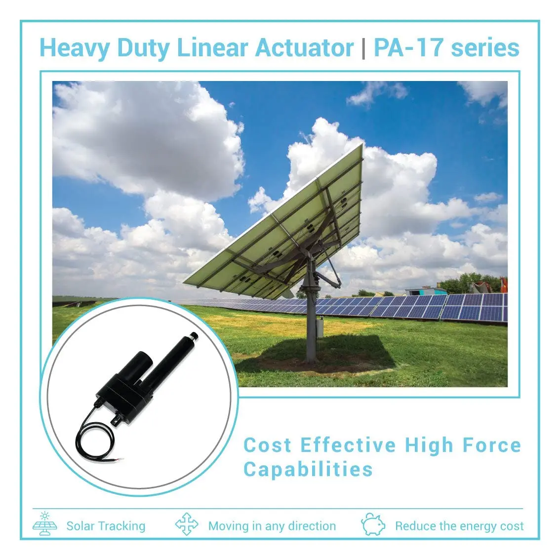 Imagem -06 - Atuador Linear Etosec 12v 24v 8000n Ip65 550 mm 600 mm 700 mm 800 mm 900 mm 1000 mm Curso Solar Tracker Motorização da Porta 67 mm s