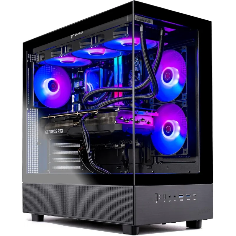 PC de Escritorio para Juegos Gaming 3, Ryzen 7 9700X 3.8 GHz (5.5GHz Turbo), Rtx 5060 Ti 16GB, SSD NVMe Gen4 de 2TB, 32GB de RAM DDR5