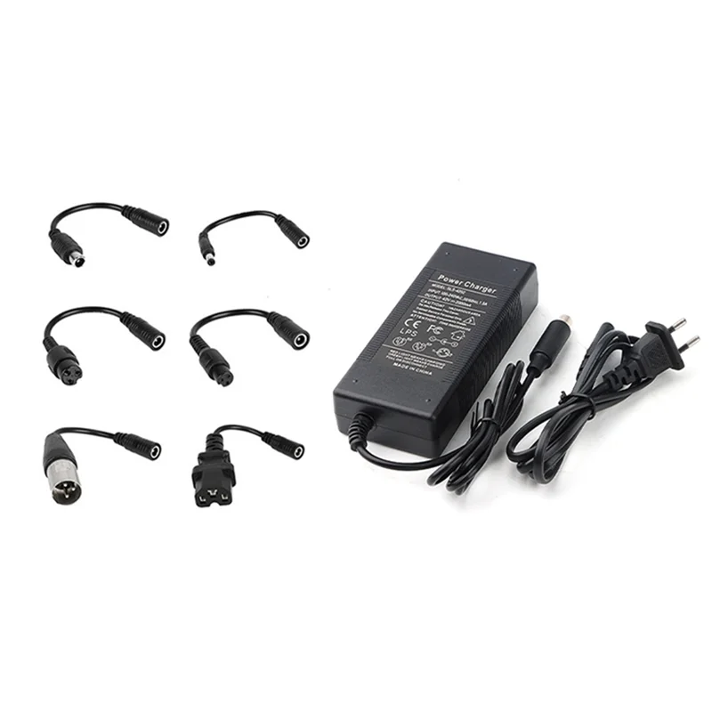 

Lo-Ok 42V 1.5A Scooter Charger For M365/PRO Li- Battery Power Adapter With 6 Universal Plug Electric Scooter Charger EU PLUG