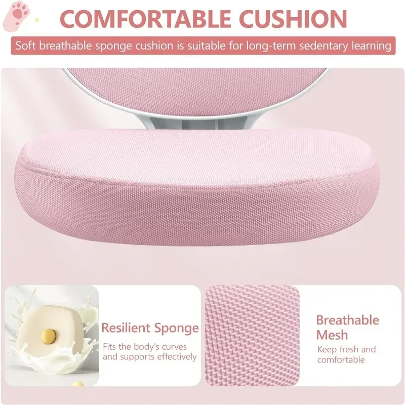 كرسي مكتب للأطفال من ez، كرسي كمبيوتر مريح لدراسة الأطفال قابل للتعديل، كرسي مكتب قابل للتنفس