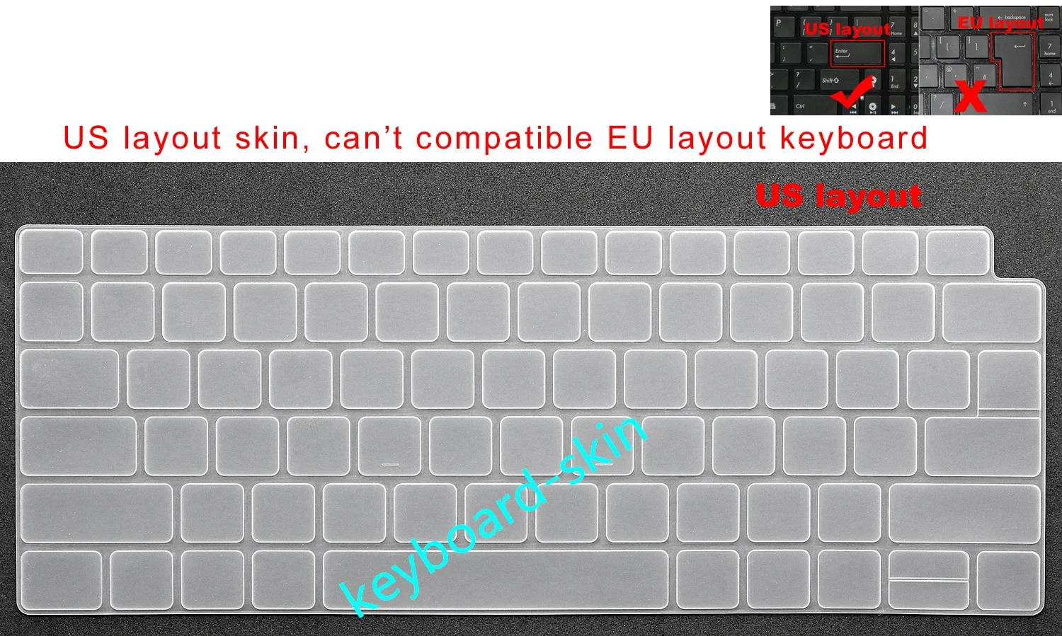 

US Keyboard Skin Cover Protector for Dell Latitude 9420 9430 P141G P142G 9510 9520 P94F P95F laptop