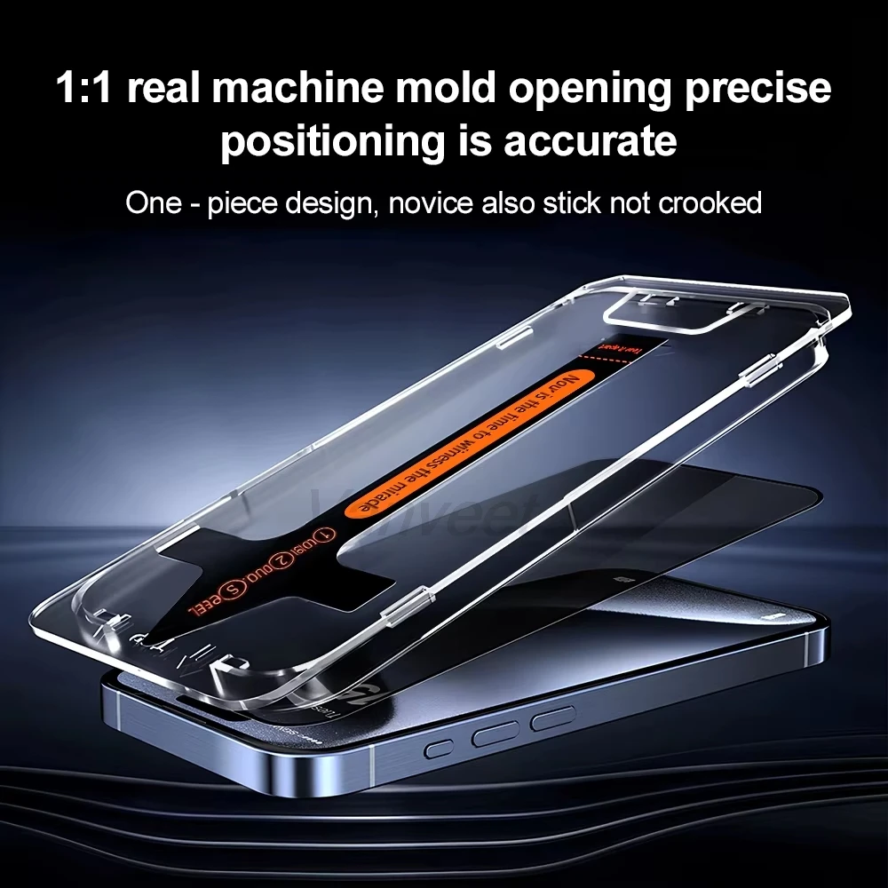 

1-5PCS Privacy Dust Free Screen Protector For iPhone 17 Pro Max 17Pro 13 15 16 17 14 12 11 XR Air X 16 Plus XS Easy Installation