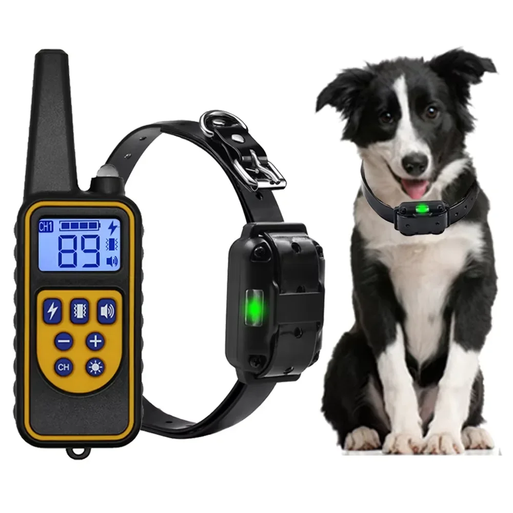 All Size Dogs Electric Dog Training Collar Waterproof Dog Bark Collar Pet With Remote Control Rechargeable Anti Barking Device view 4