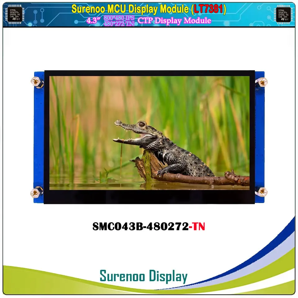 4.3" 480*272 TN 800*480 IPS LT7381 16_Bit MCU Parallel TFT LCD Module Display Screen Capacitive Touch Panel for Alientek STM32