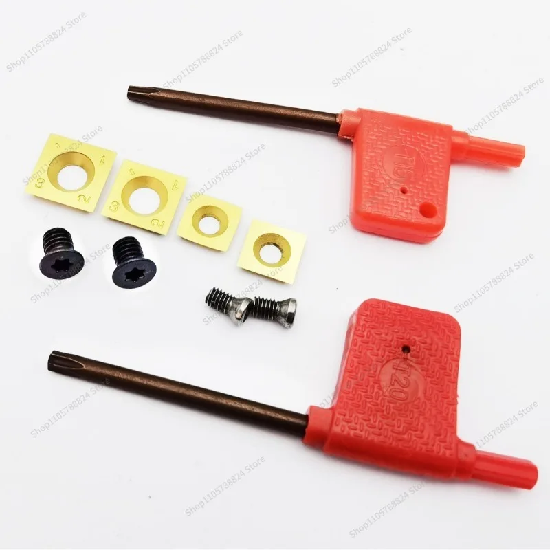 Gold Plated Titanium Handheld Discarded Wood Rotary Inserts Tungsten Steel Carbide Turning Inserts