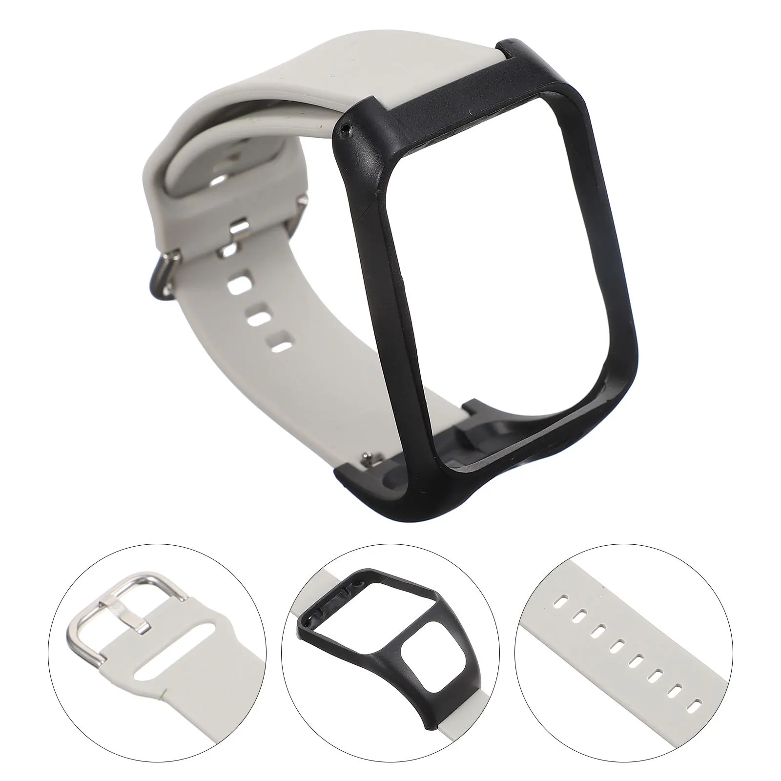 

Single Color Silicone Watchband Adjustable For Runner3 Adventurer Full Screen Access Easy Install Multiple Colors