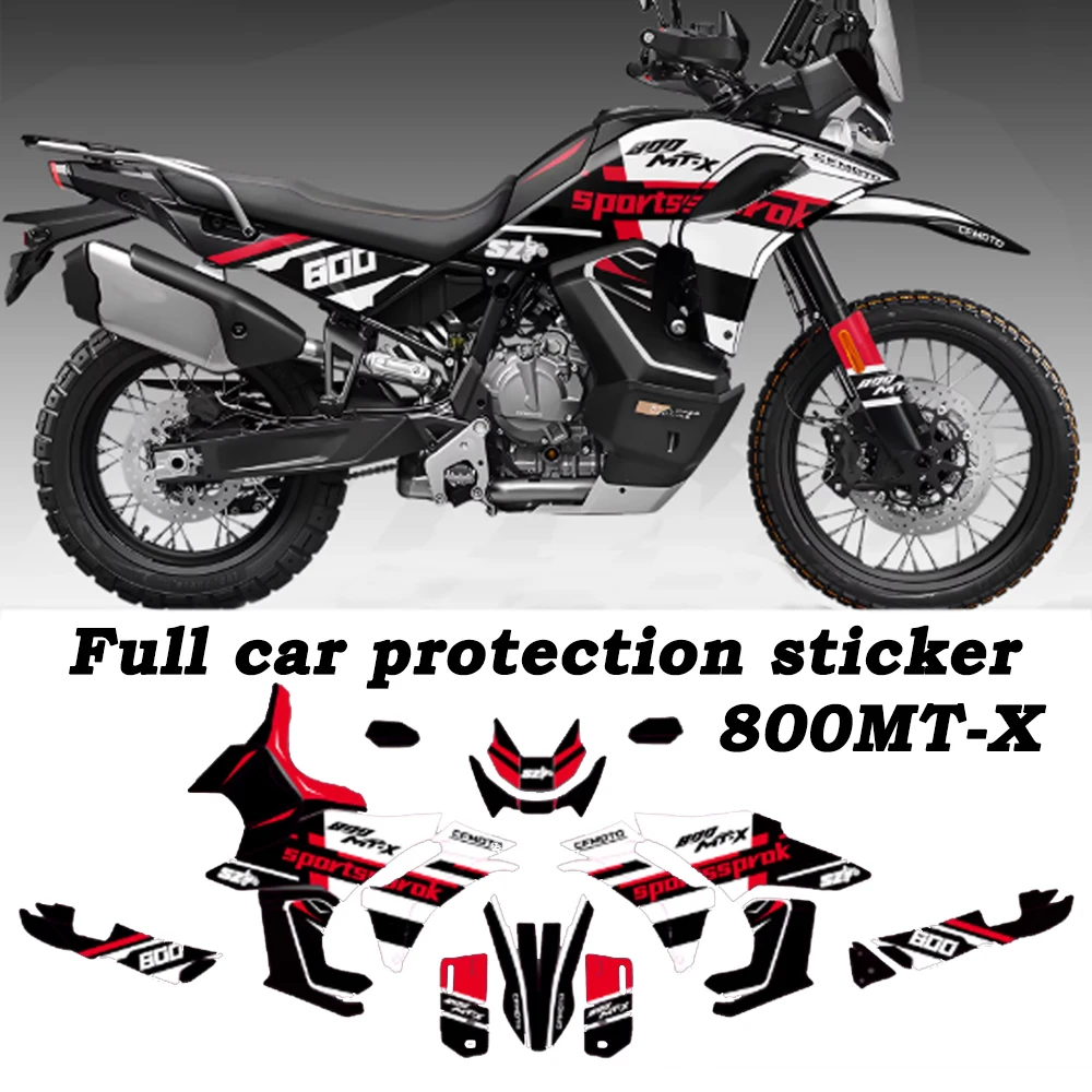 

800MT-X Modified Vehicle Sticker Decal Cover For CFMOTO 800MTX 800 MTX Sticker Motorcycle Whole Car Print PVC Sticker