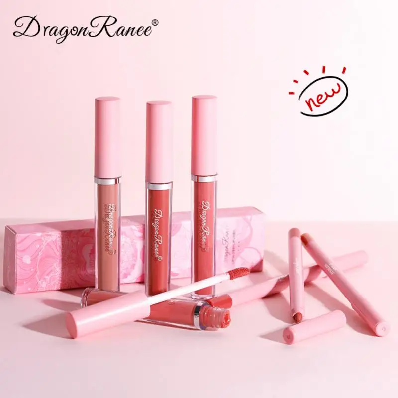 1/3/5SETS Lip Liner Not Fade Matte Color Lipstick Makeup Lip Glaze Sweatproof Texture Is Fine Modified Lip Liner Set