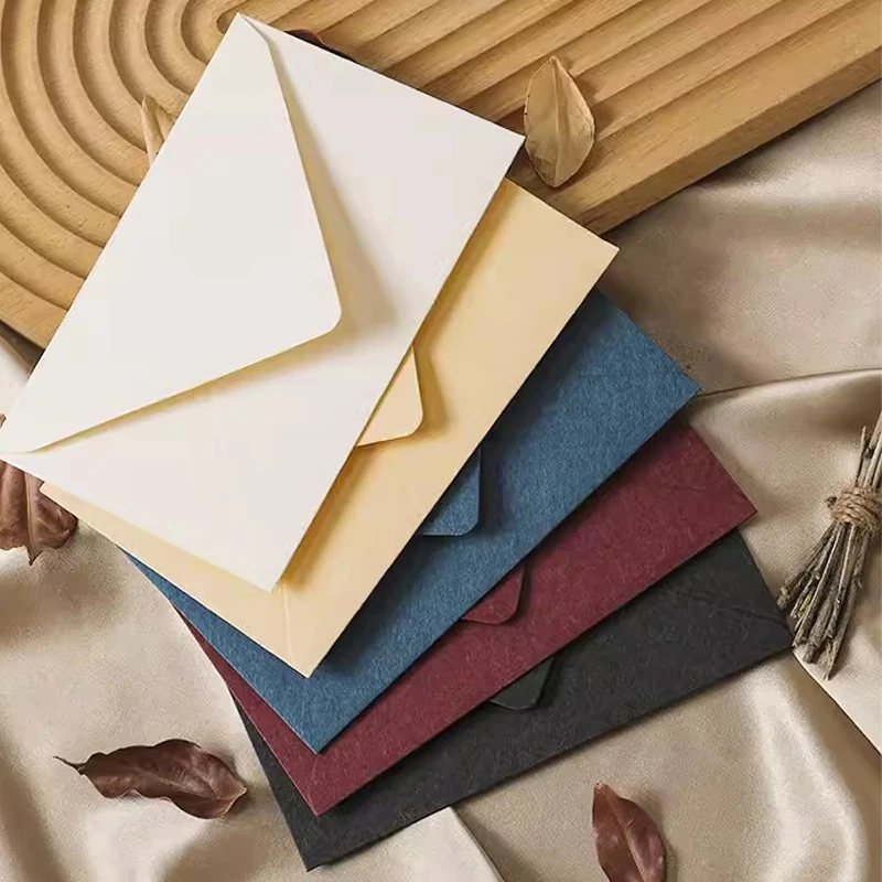 Sobres Retro de 5 piezas para tarjetas, cubierta gruesa para tarjetas, embalaje de regalos, bolsa de efectivo, manualidades, fiesta de bodas, invitaciones de Navidad