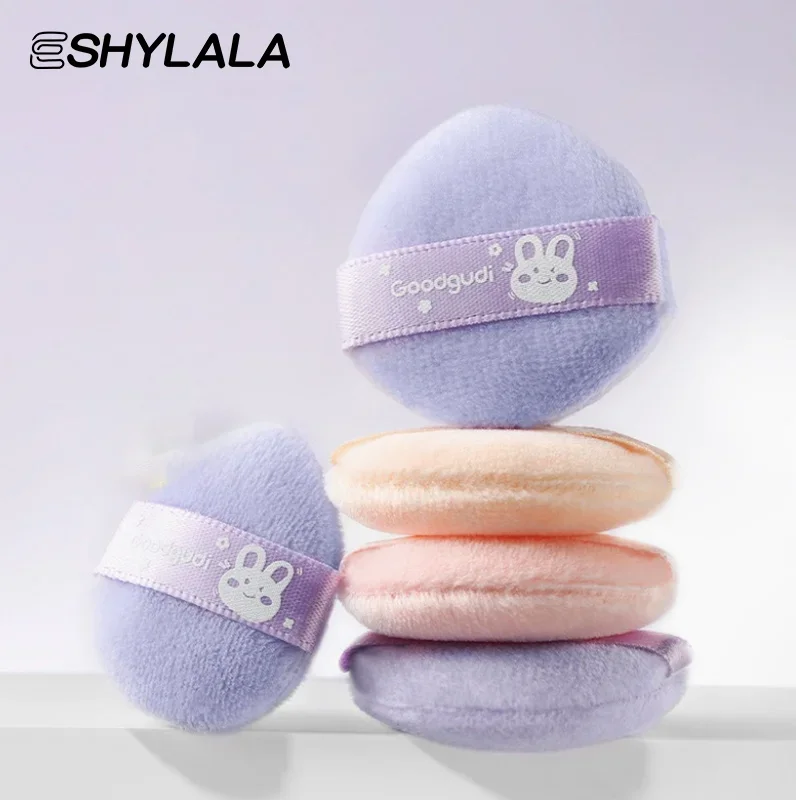 4 pçs/caixa mini pó facial fundação puff portátil macio cosméticos puff para aplicação de maquiagem ferramenta de beleza compõem essencial