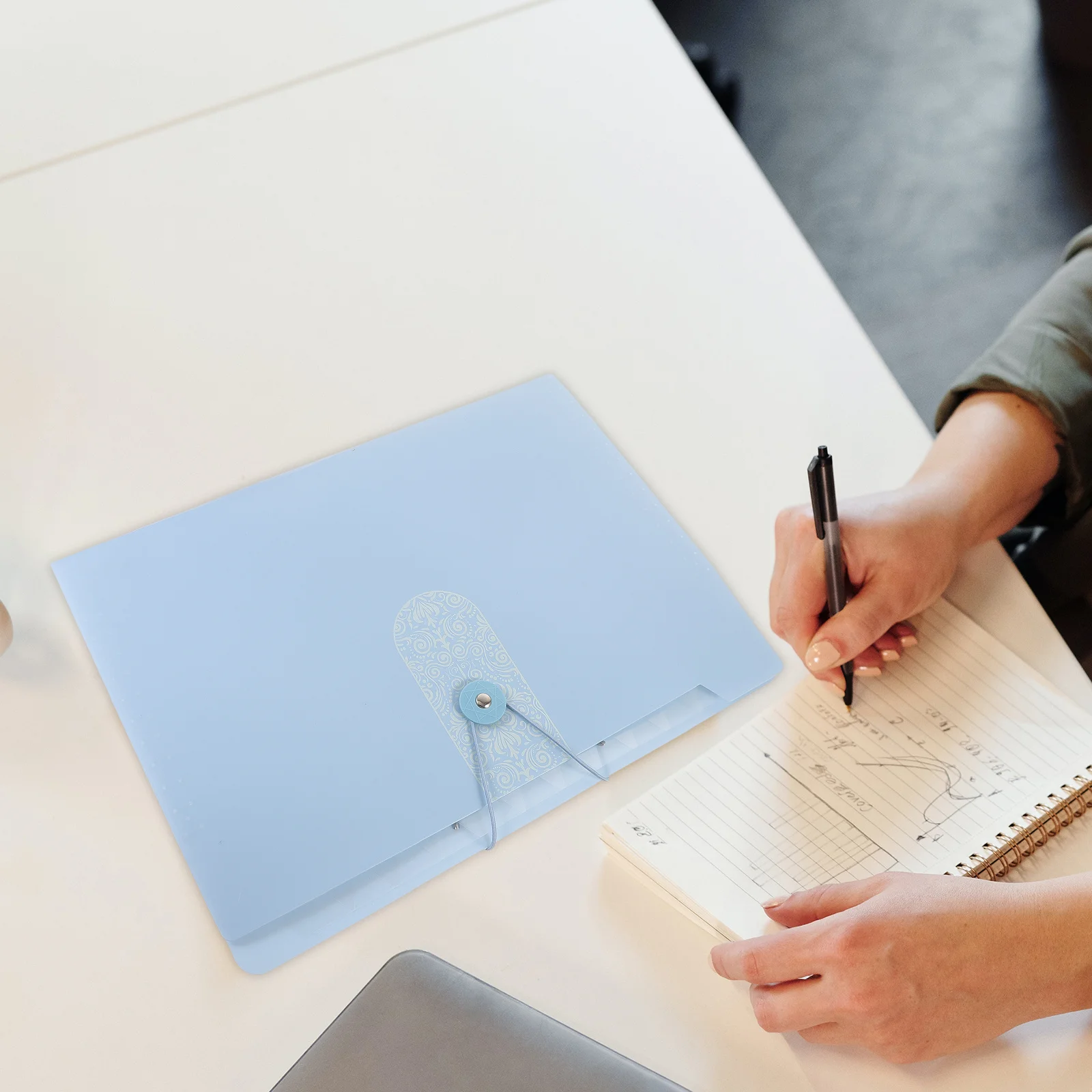 Accordion File Folder Large Capacity Expandable Document Organizer For Office School Home Portable Paper Storage Holder