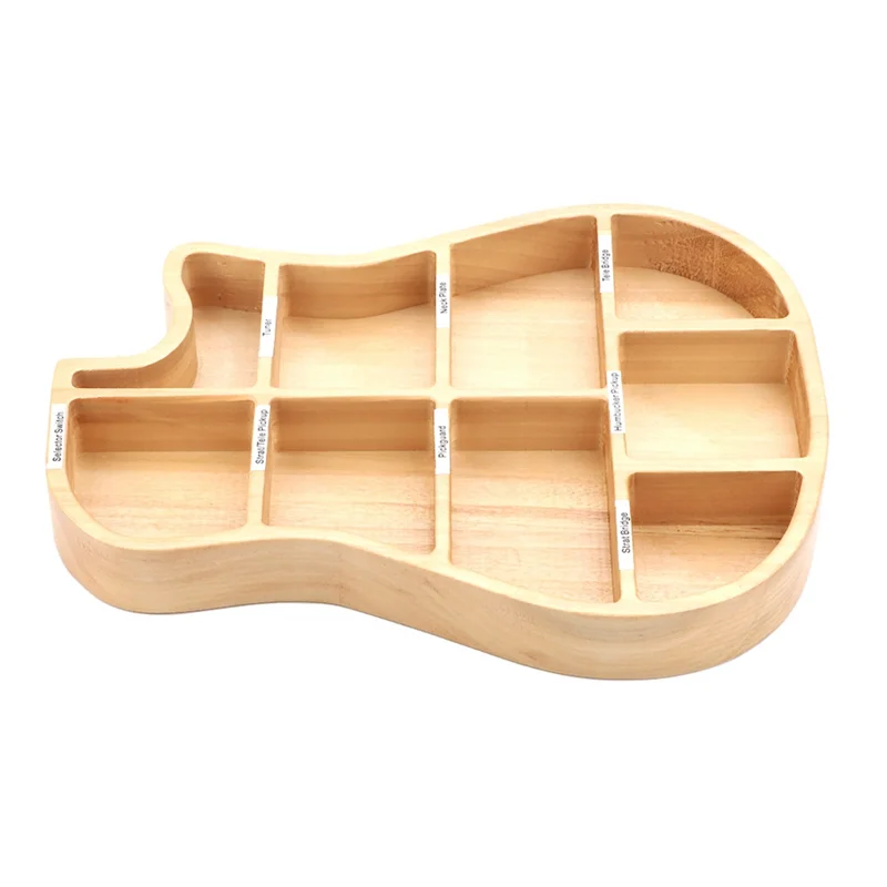 

Dropship-Wooden Guitar Parts Plectrum Storage Box Personalized For Guitar Replacement Accessories