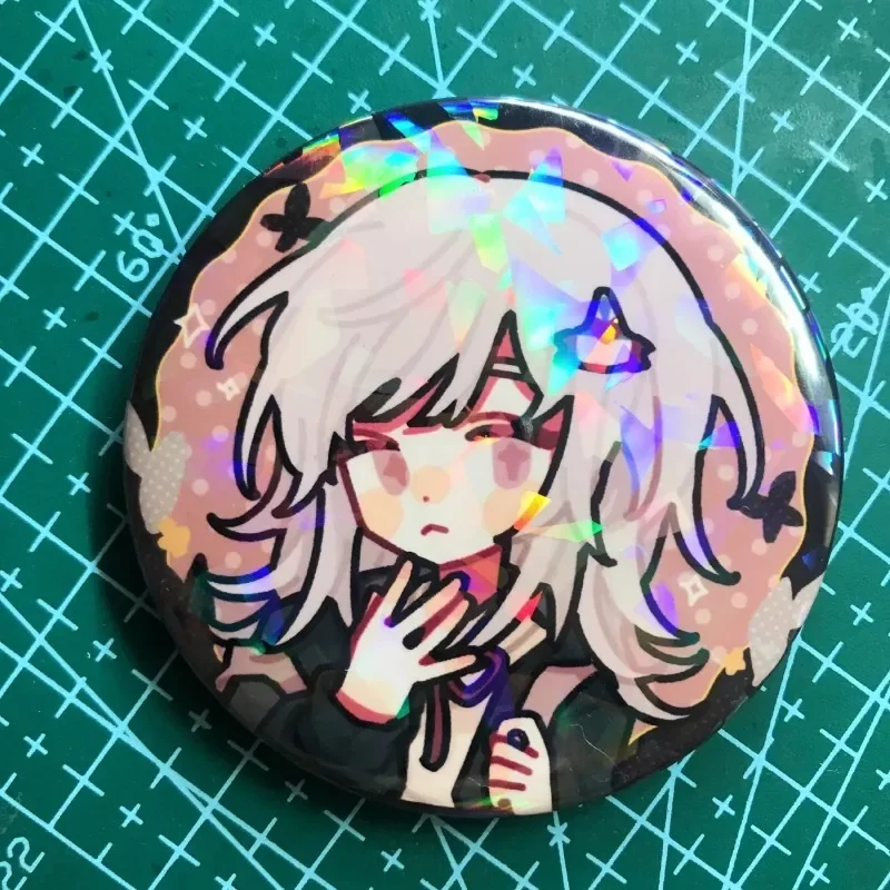 Anime KeyChain Danganronpa Trigger Happy Havoc Key Chain for Woman Junko Enoshima Key Ring Kokichi Oma Pendant Acrylic Girl Gift