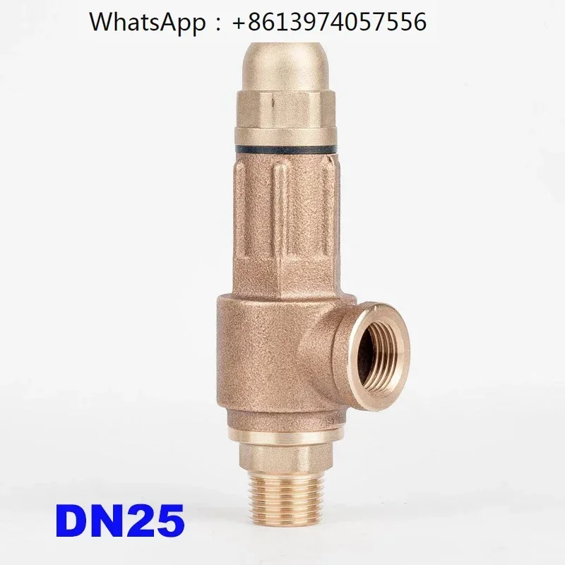 S10 S10L Bronze Safety Valve Steam Adjustable Pressure Full Copper 1 Inch DN25 10/20/30bar Pressure Relief Valve With Handle