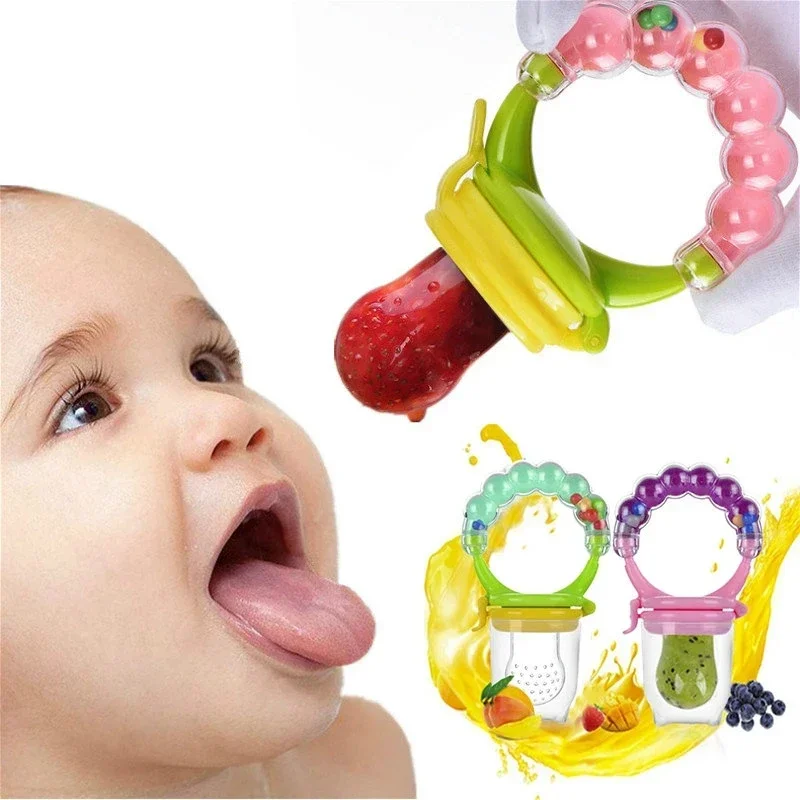 Baby Fruit Rice Paste Auxiliary Teething Bag Food Grade Silicone Teething Stick Newborn Photography Accessories