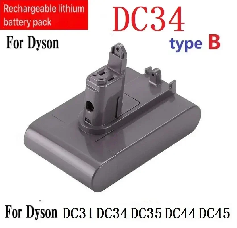 For Dyson DC31 DC34 DC35 DC44 DC45 DC46 DC55 DC56 D57 Vacuum Cleaner 68000mAh (Type-B) Rechargeable Lithium Battery