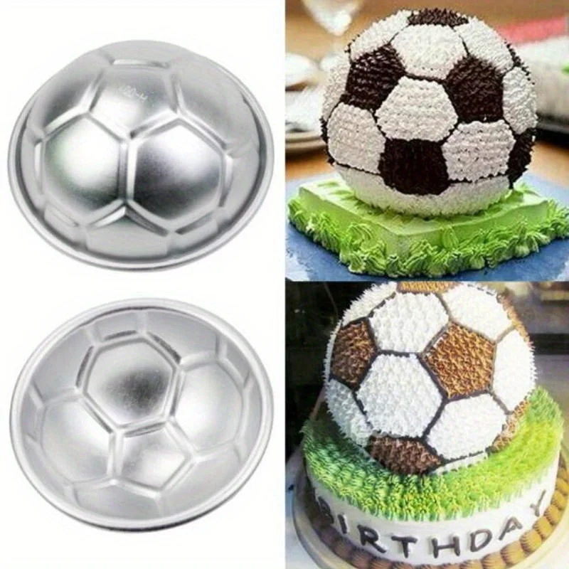 Football-shaped Semi-circular Mold Aluminum Half Round Chocolate Pan Baking Tools
