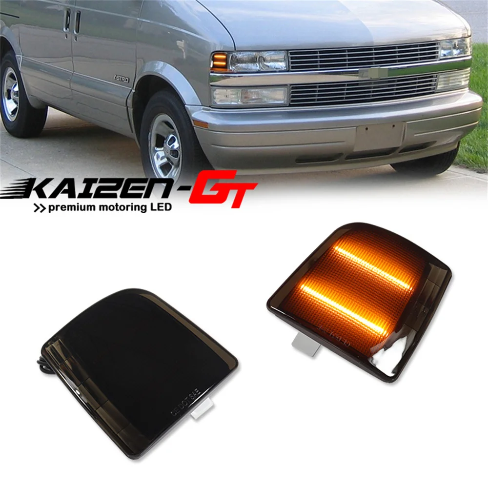 

White / Amber LED Front Side Marker Corner Lights For Chevrolet Astro For GMC Safari 1995-2005 Turn Signal Lights Parking Lights