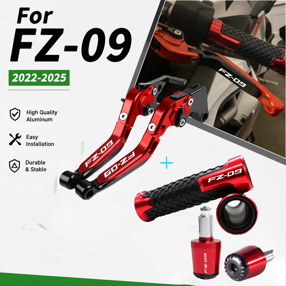 Motorcycle Handles Folding Extendable Adjustable Brake Clutch Levers For FZ-09 FZ09 FZ 09 2022-2025 Motorcycle Adjustable