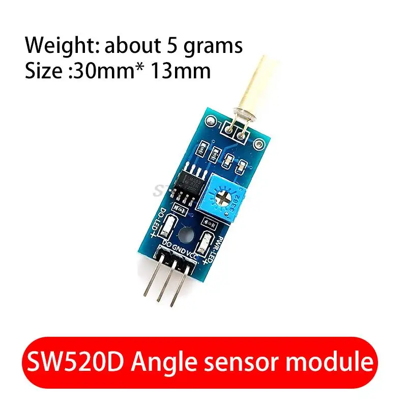 Módulo do sensor do ângulo com interruptor da bola, sensor da inclinação, SW520D, SW-520D