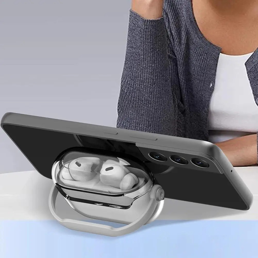 Silicone Fones De Ouvido Capa Protetora, Caixa De Armazenamento De Auscultadores Com Suporte, Samsung Galaxy Buds 3Pro, Estojo Bluetooth