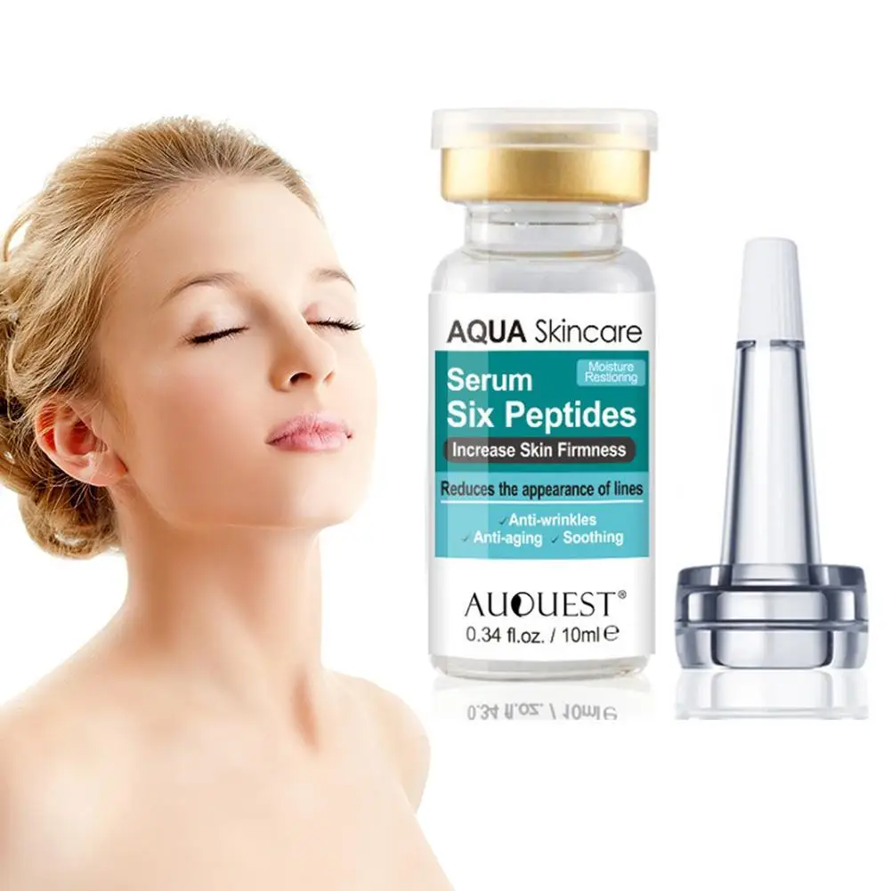 1-5 Stück 10ml sechs Peptide Serum flüssige Hyaluron säure und Anti-Falten White ning Kollagen Facelift ing Hautpflege creme